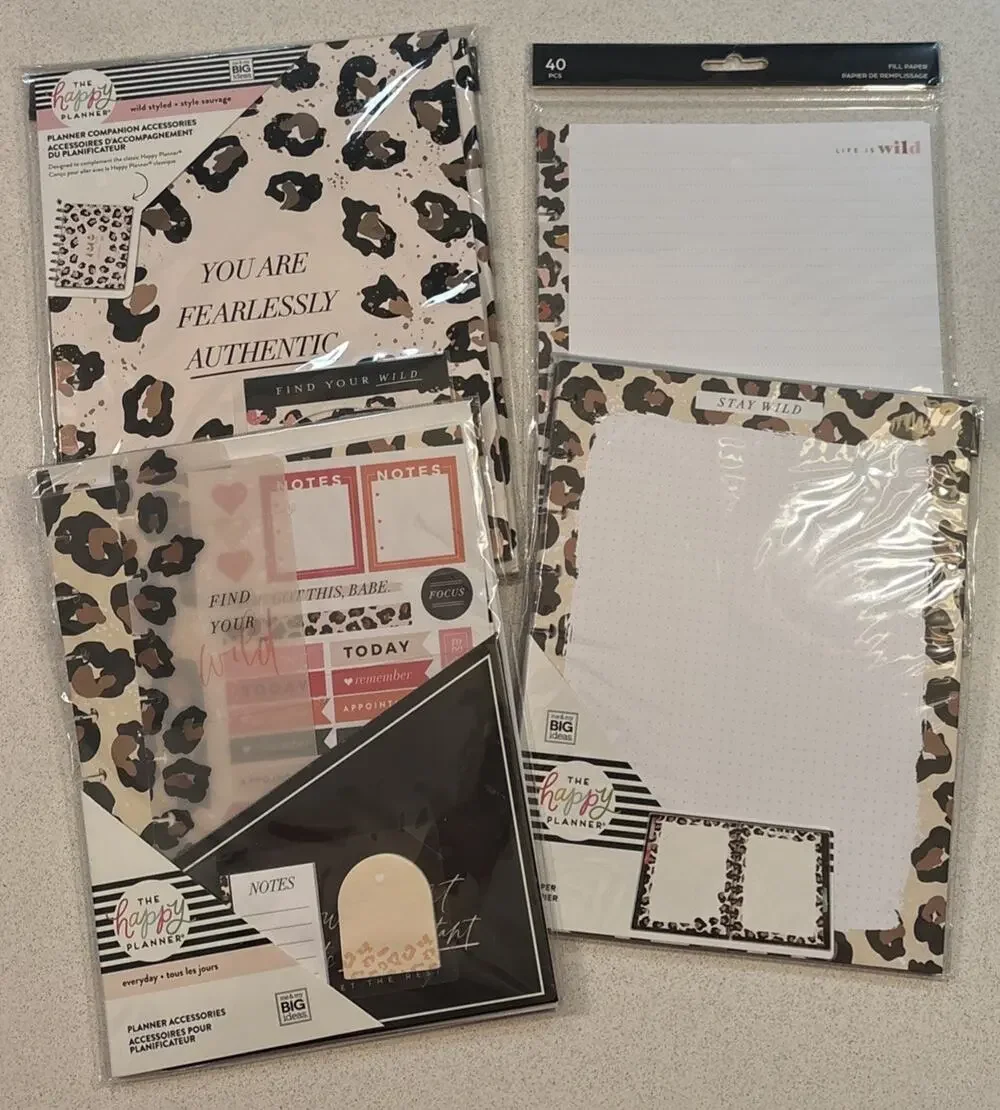 New Bundle Happy Planner Stay Wild Styled Fill Paper Dividers Accessories Folder